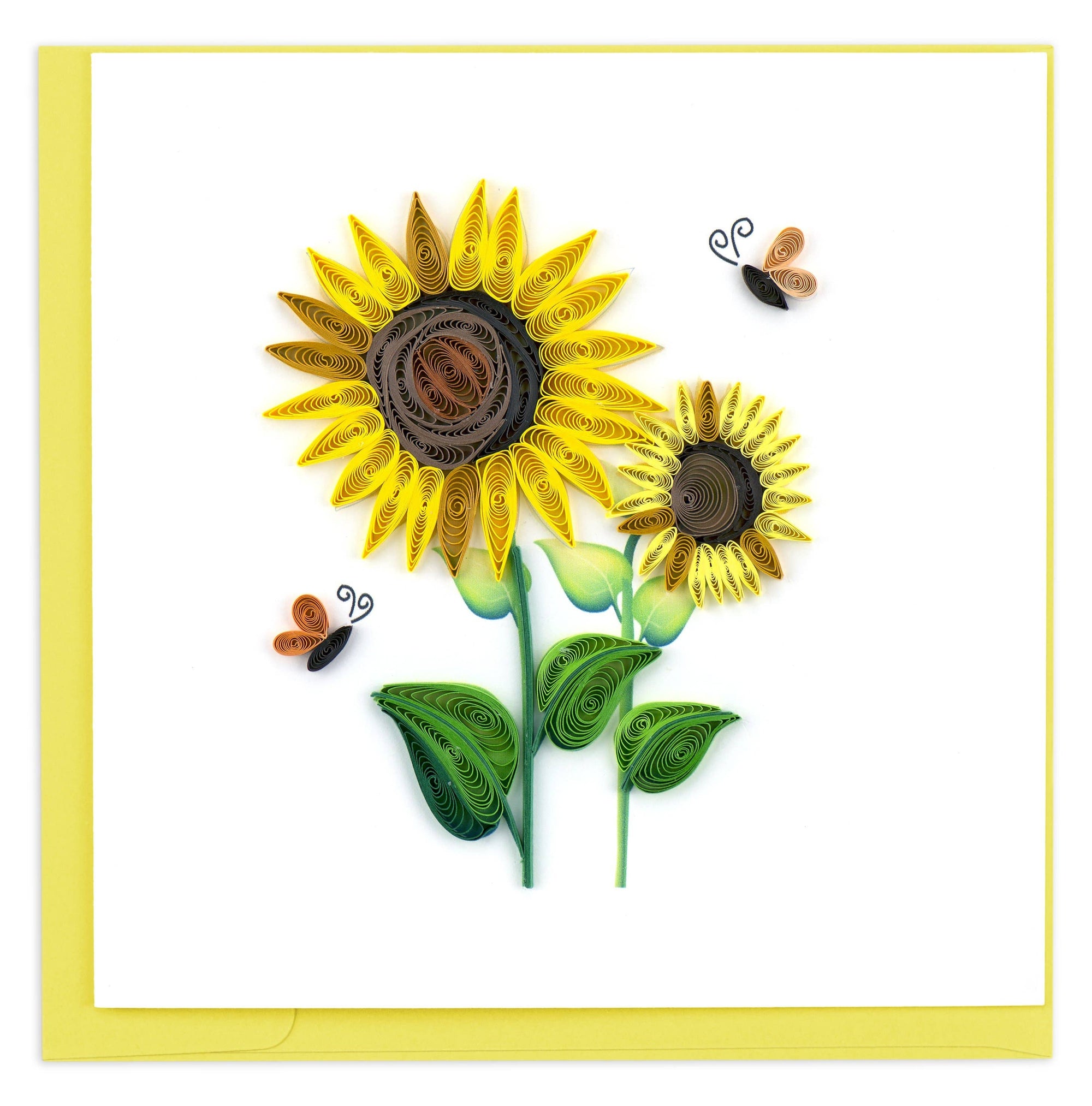 Sunflower quilled card