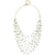 Green Tone Gemstones Necklace on Silk Thread - Reena Kaffir Lime (S)