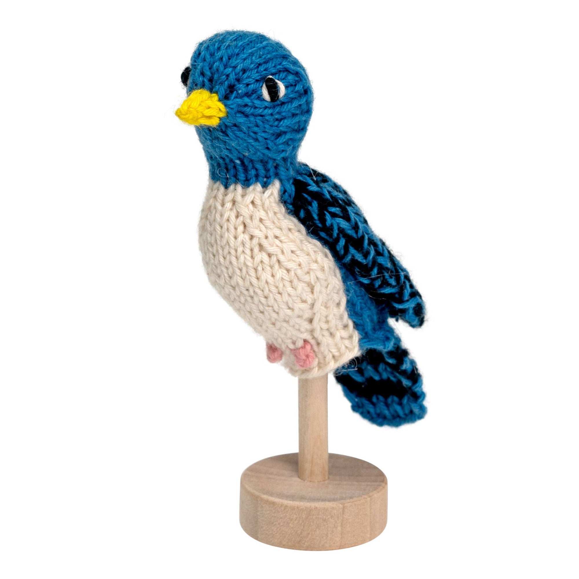 Bluebird - Organic Cotton Finger Puppet