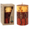 4&quot; Hand Painted Pillar Candle in Gift Box - Bongazi Design