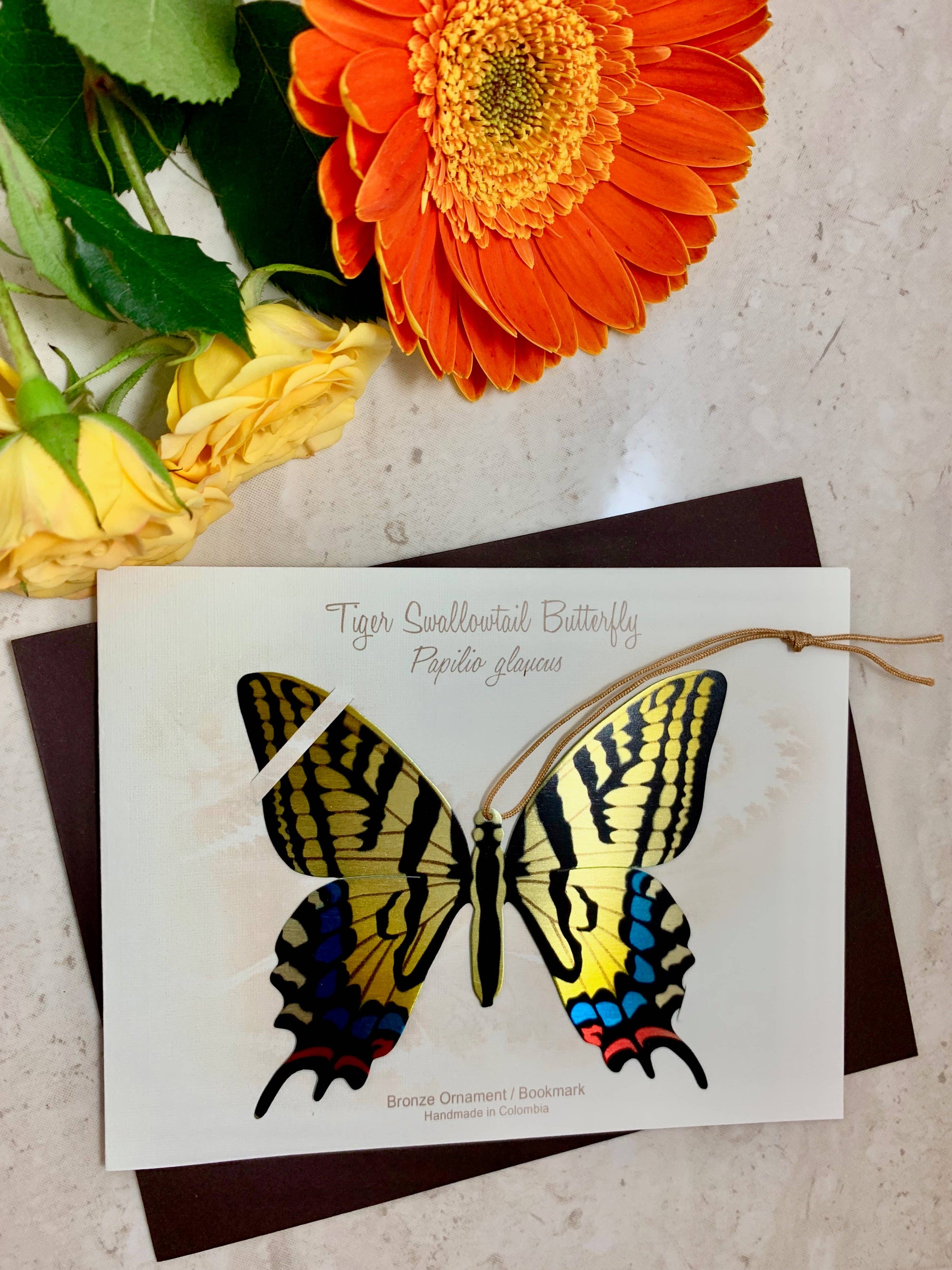 Tiger Swallowtail Butterfly Ornament + Notecard