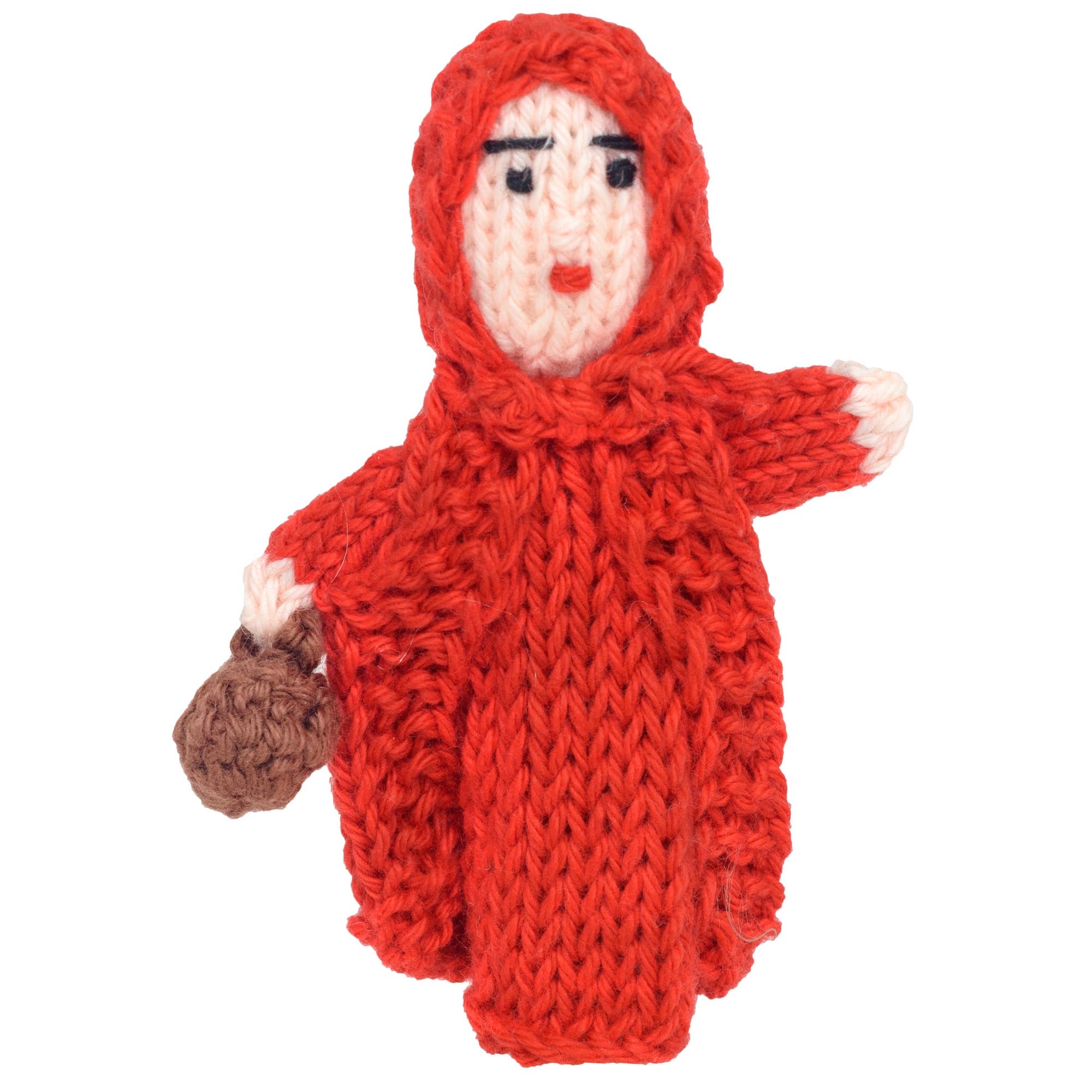 Little Red Riding Hood - Bright Organic Cotton Finger Puppet