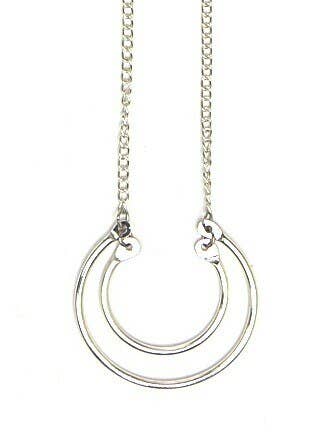 Crescent Moon Necklace - Silver