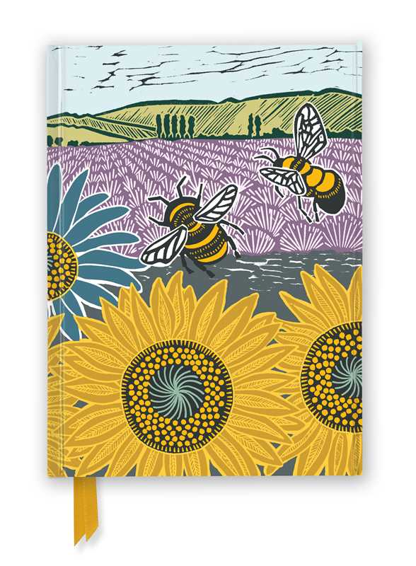 Kate Heiss: Sunflower Fields (Foiled Journal) by