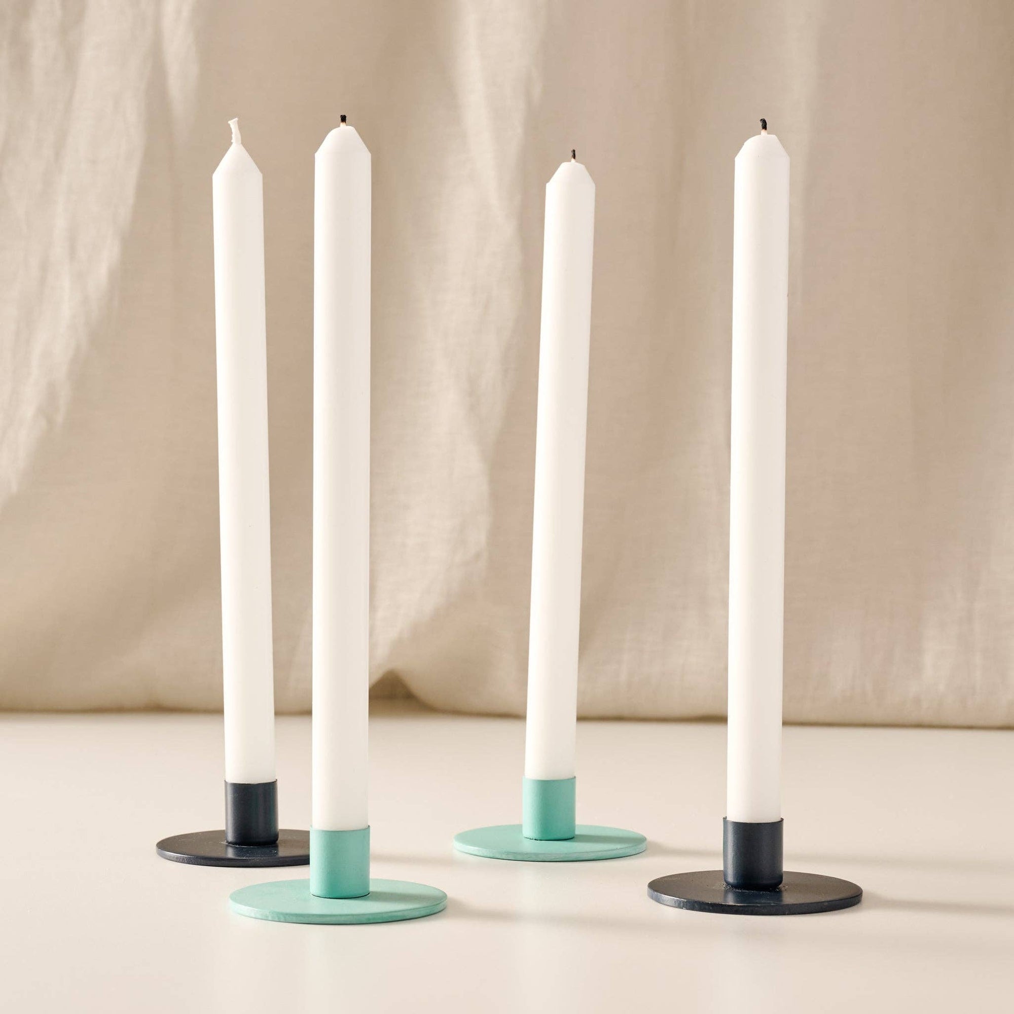 Anget Natural Palm Wax Taper Candles - Set of 4