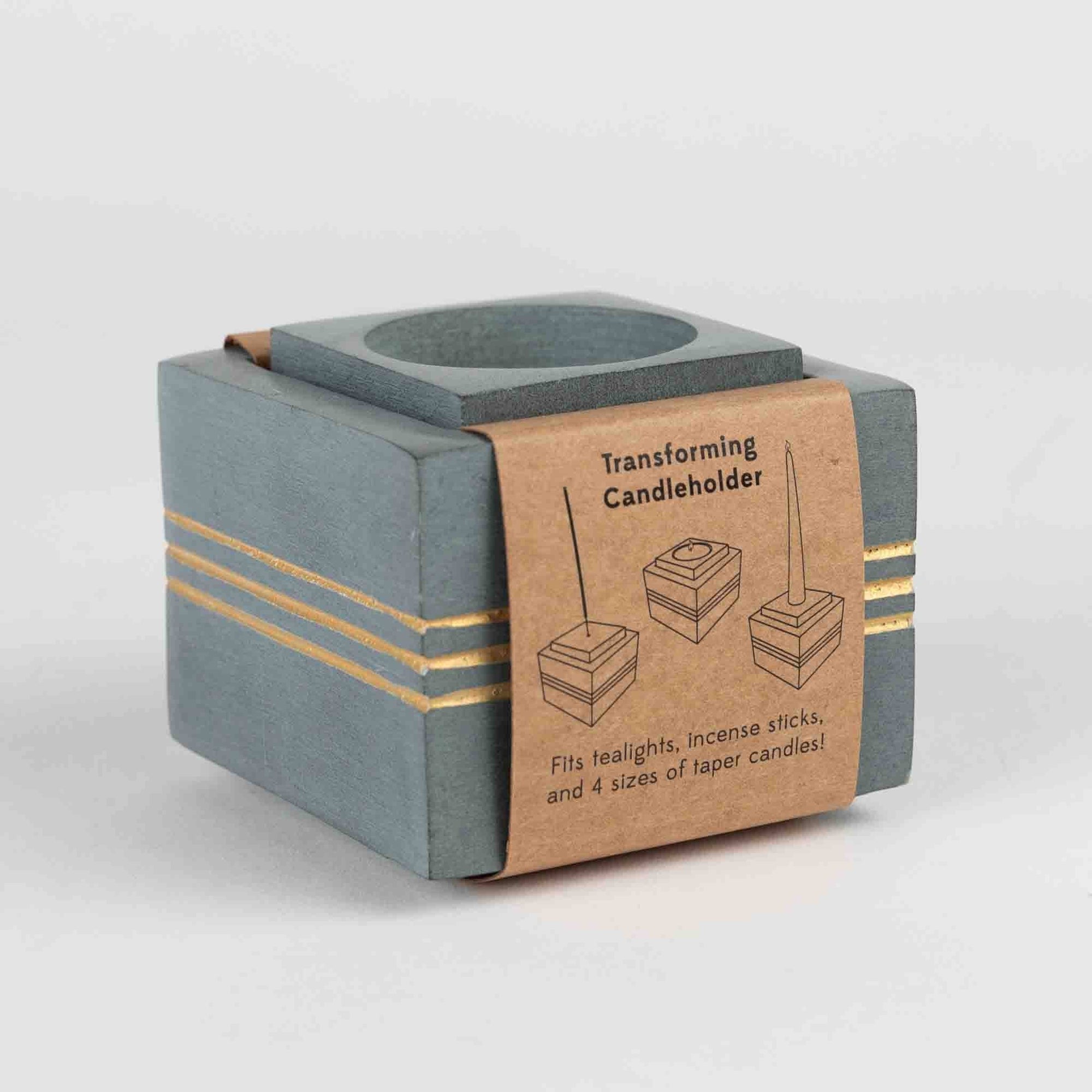 Bahu Stone Candleholder - Incense, Tea Lights &amp; Tapers