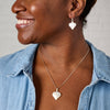 Mother of Pearl Heart Pendant Necklace