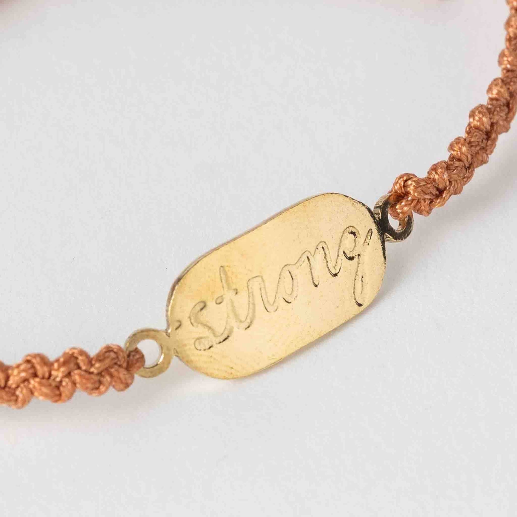 Affirmation Bracelet - You Are Strong