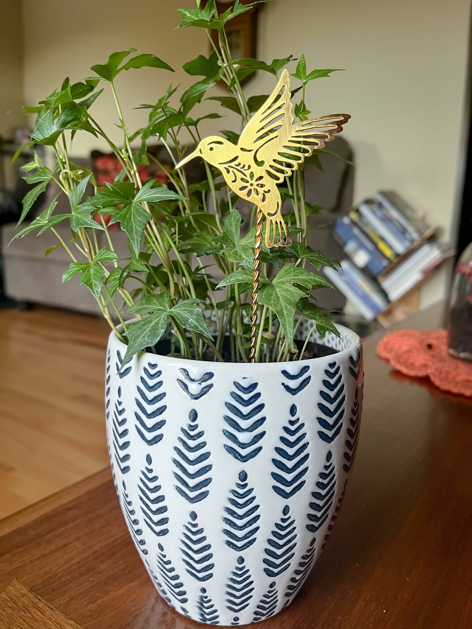 Mini Hummingbird Plant Stake
