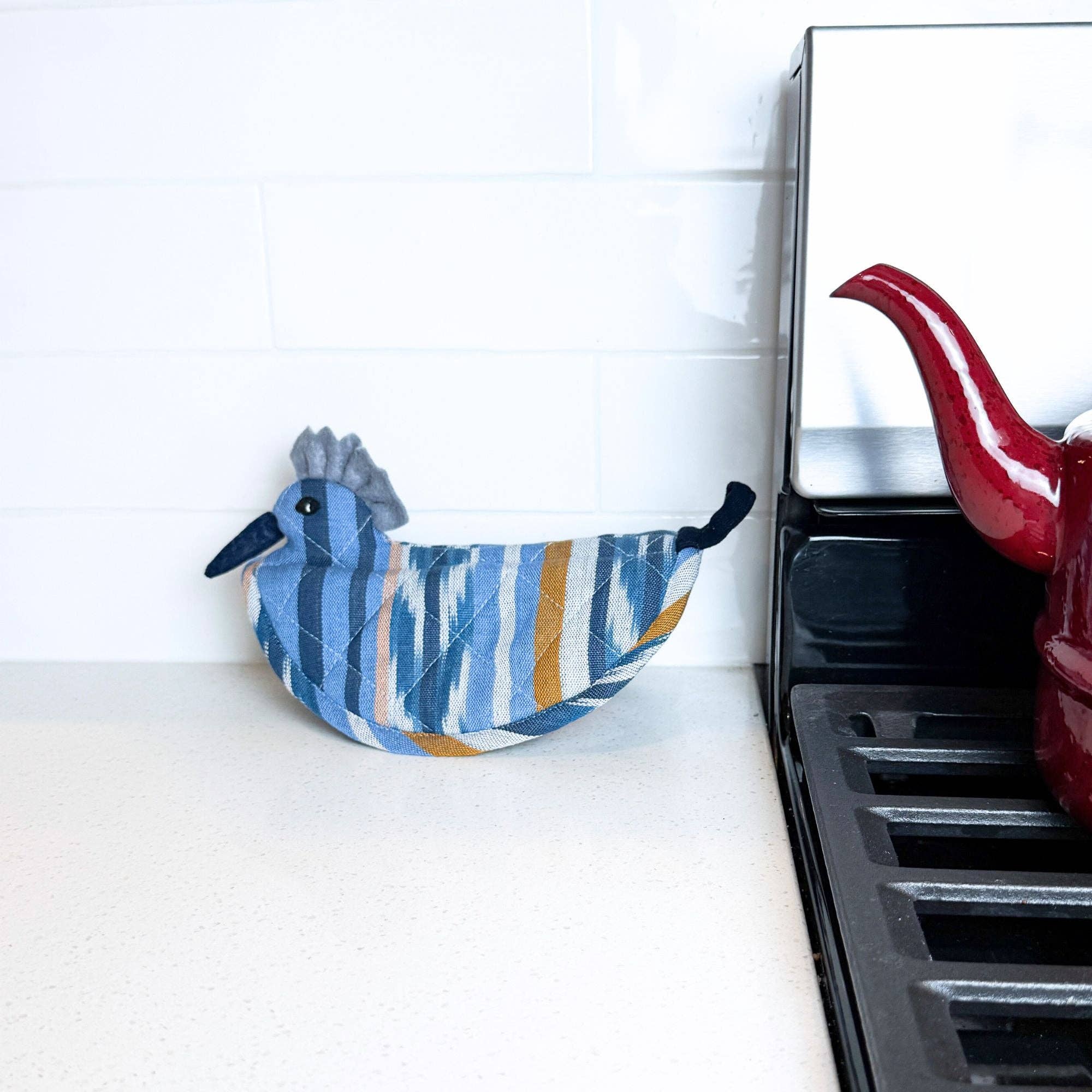 Belted Kingfisher Pot Holder