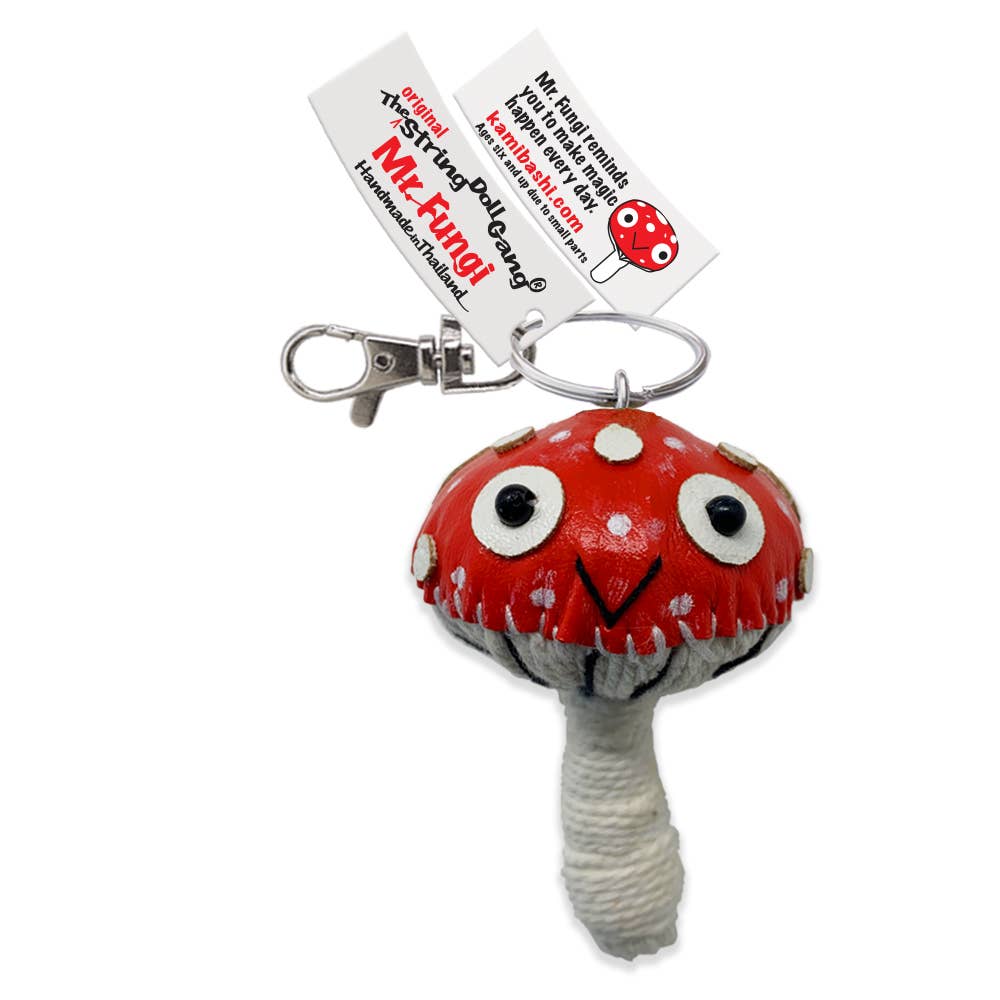 Mr. Fungi the Mushroom String Doll Keychain