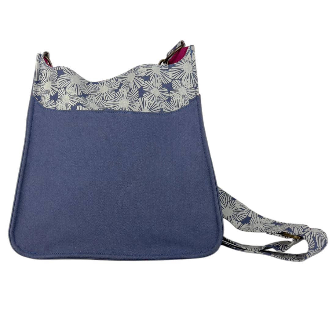 Canvas Crossbody Bag - Floral Handbag- Vegan Crossbody Bag