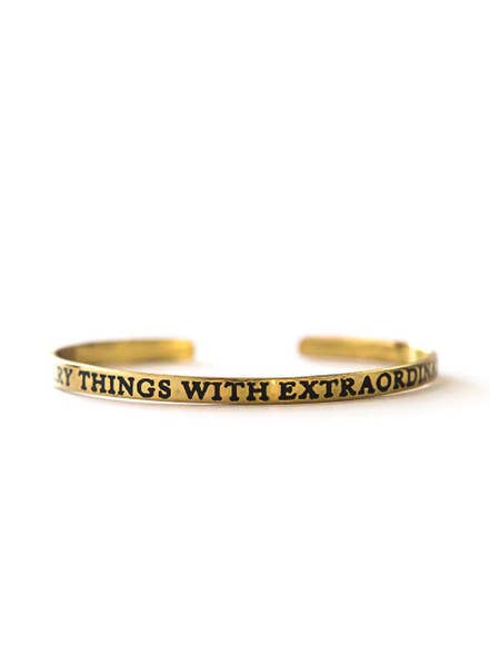 Extraordinary Love Cuff - Brass
