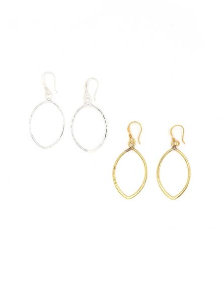 Almond Drop Earrings