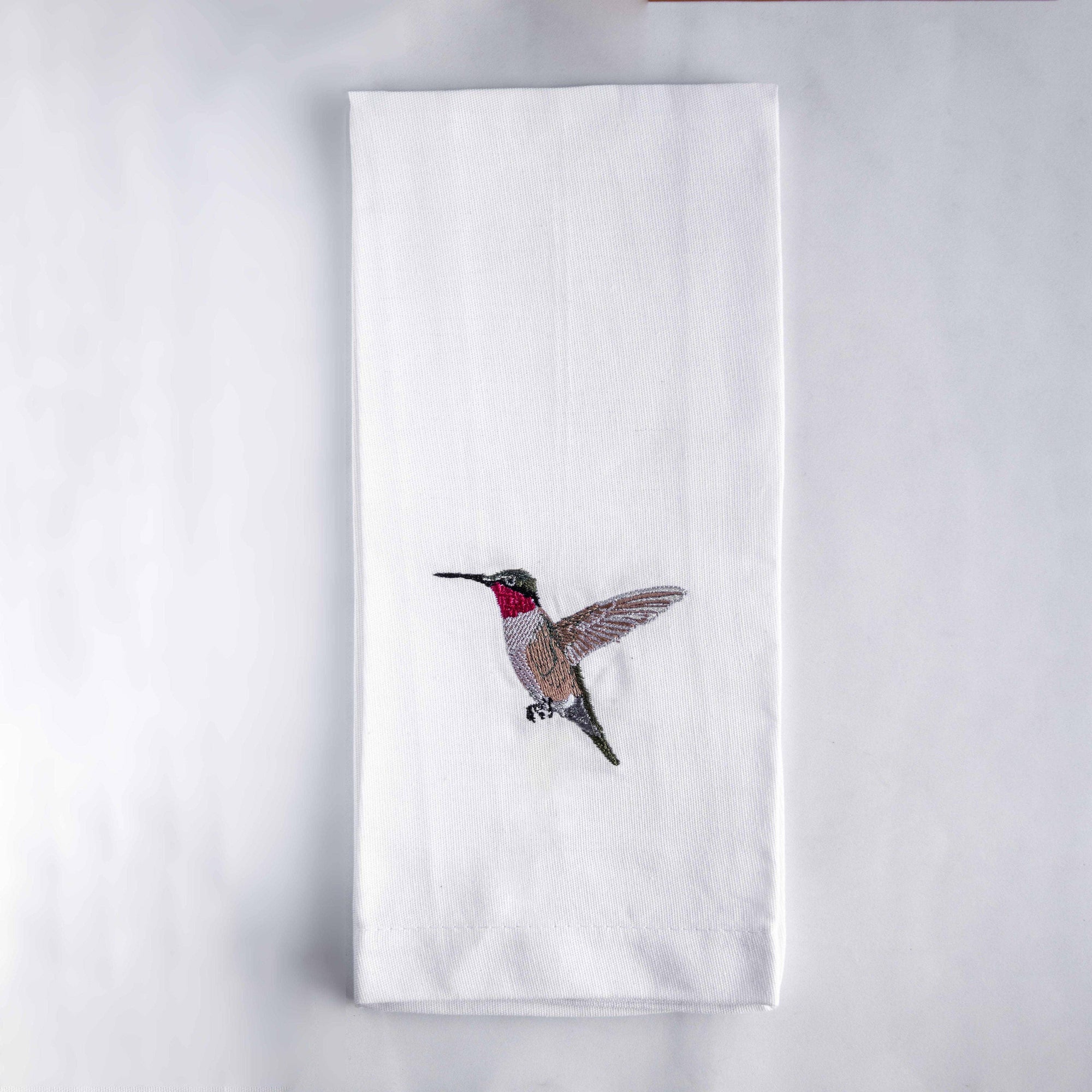 100% Cotton Kitchen Tea Towels with Bird Embroidery