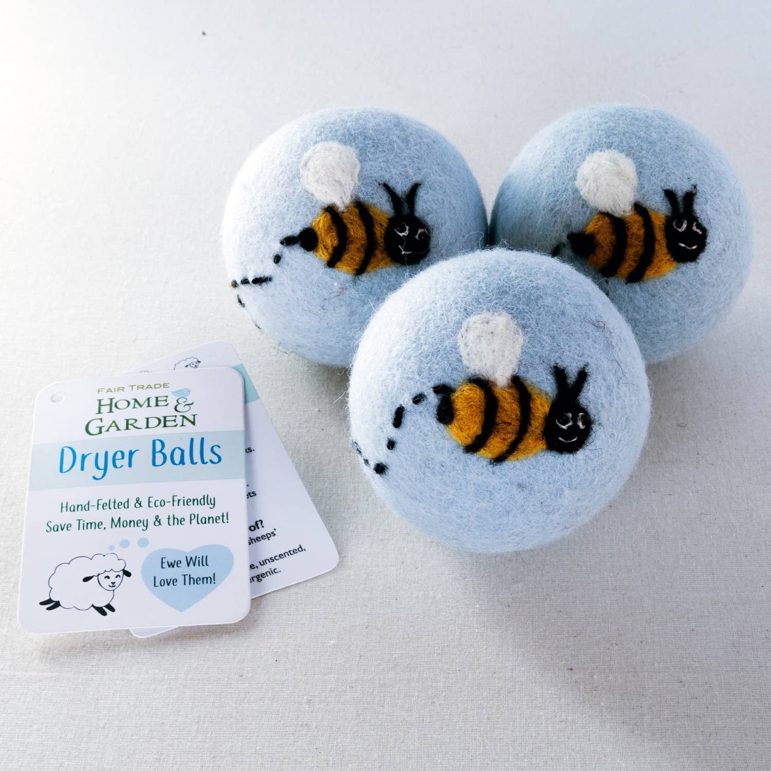 Dryer Balls: Busy Bee, Set Of 3