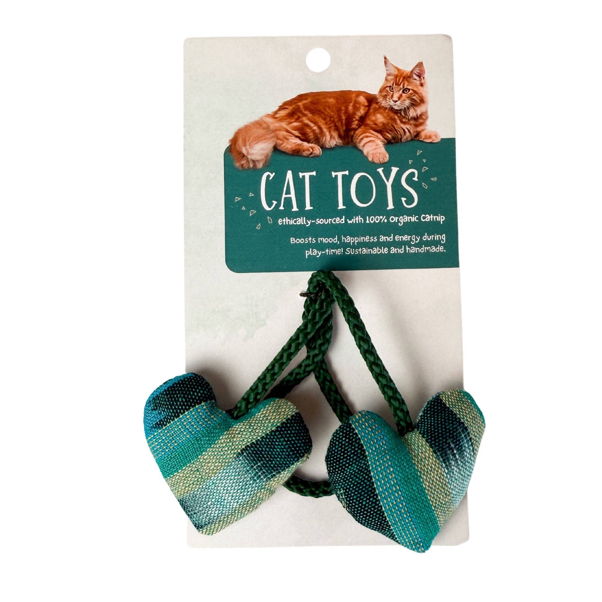 Organic Catnip Double Heart Cat Toy