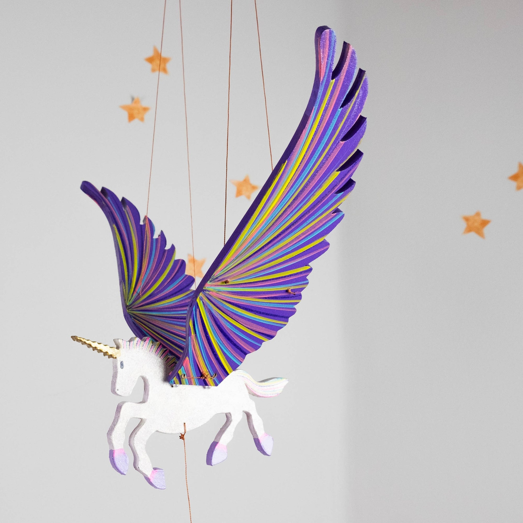 Unicorn Flying Mobile - Purple