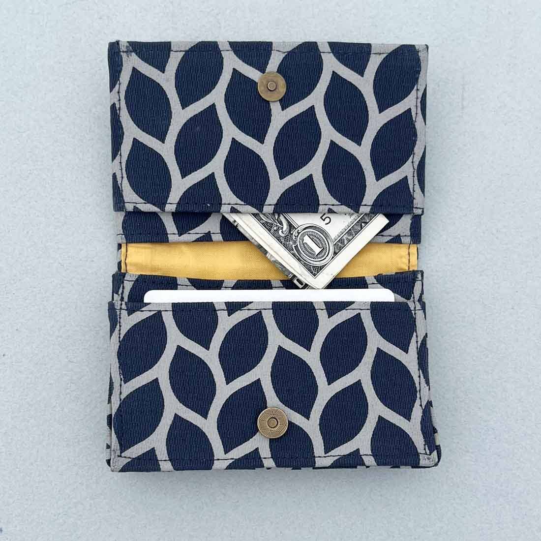 Sustainable Canvas Card Holder - Mini Wallet - Fall Designs