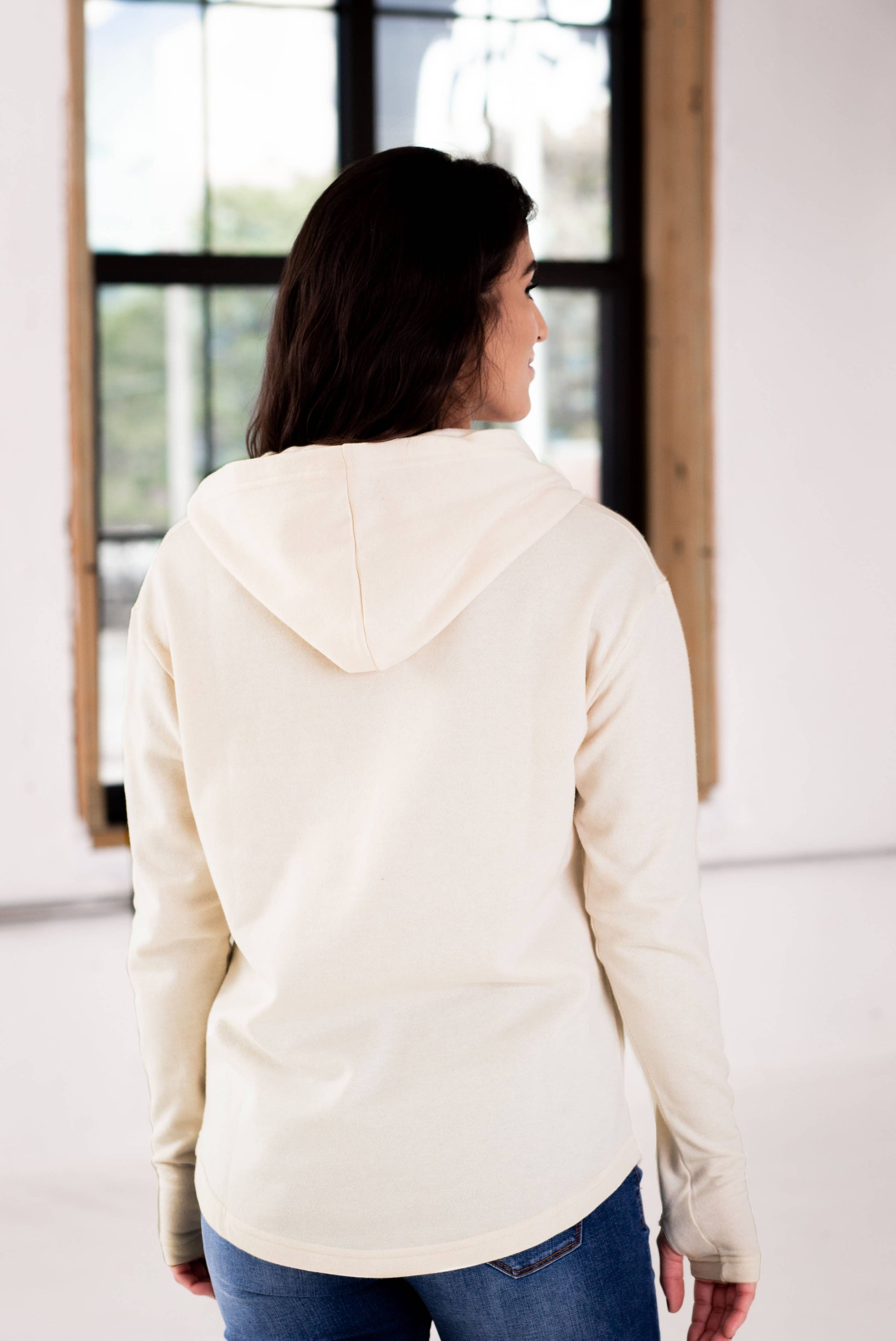 Ivory Get Outside Washington Island Ladies Weekender Hoodie