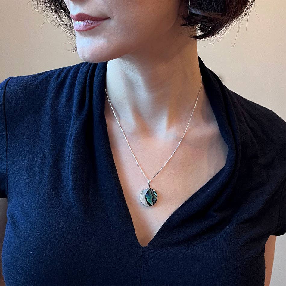 Crescent Moon Necklace - Brass, Indonesia