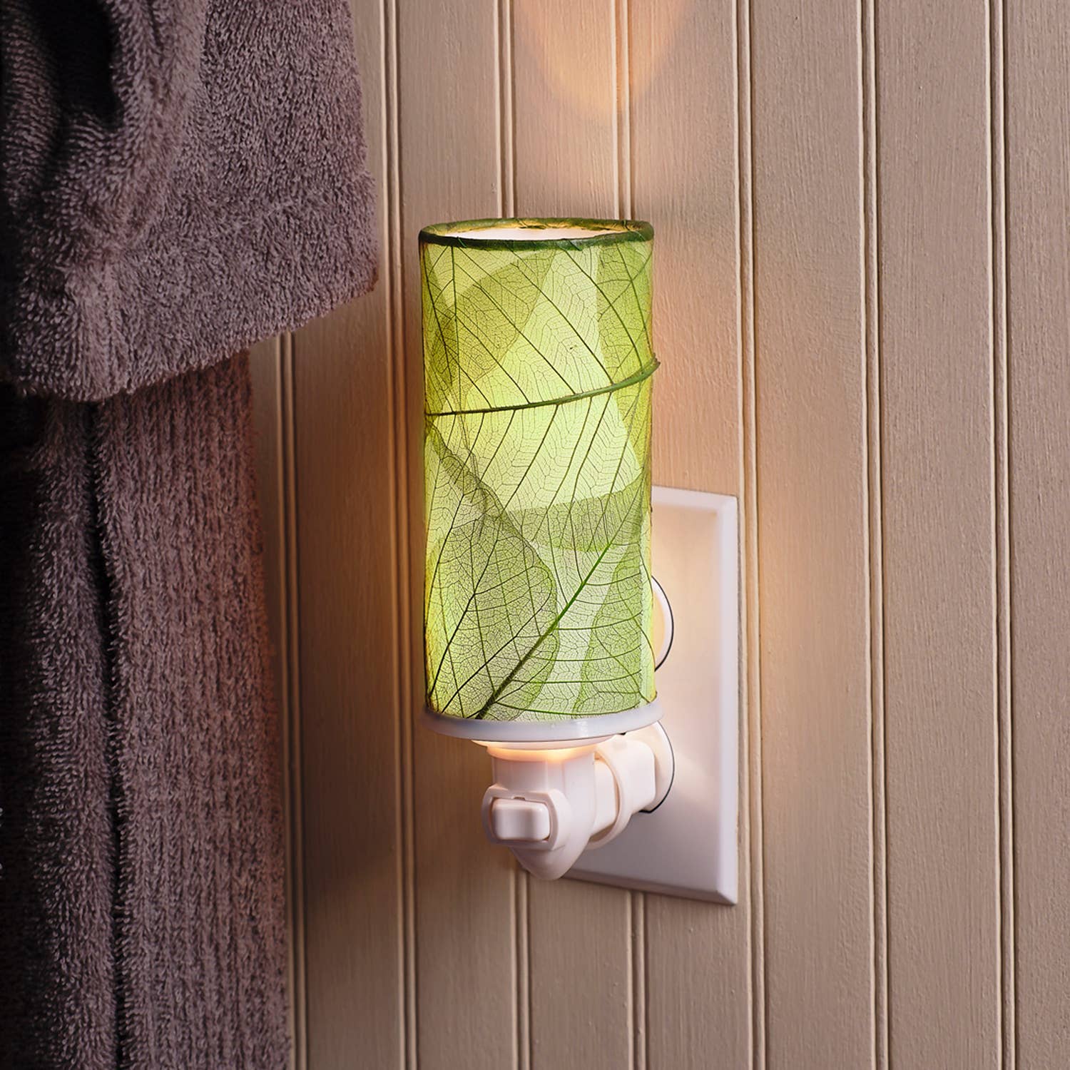 Cylinder Night Light Green