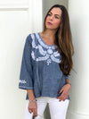 Clavel Blue Sky Blouse