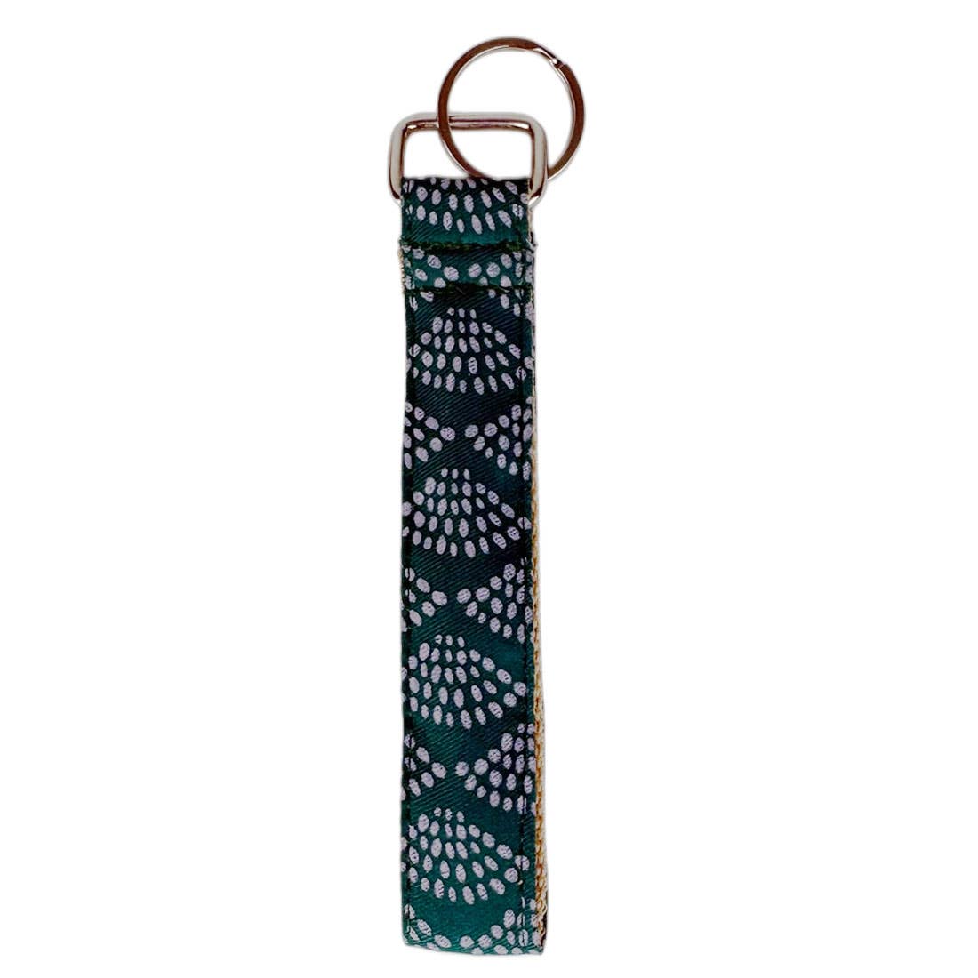 Cotton Canvas Key Fob Wristlet  -  Wristlet Key Chain