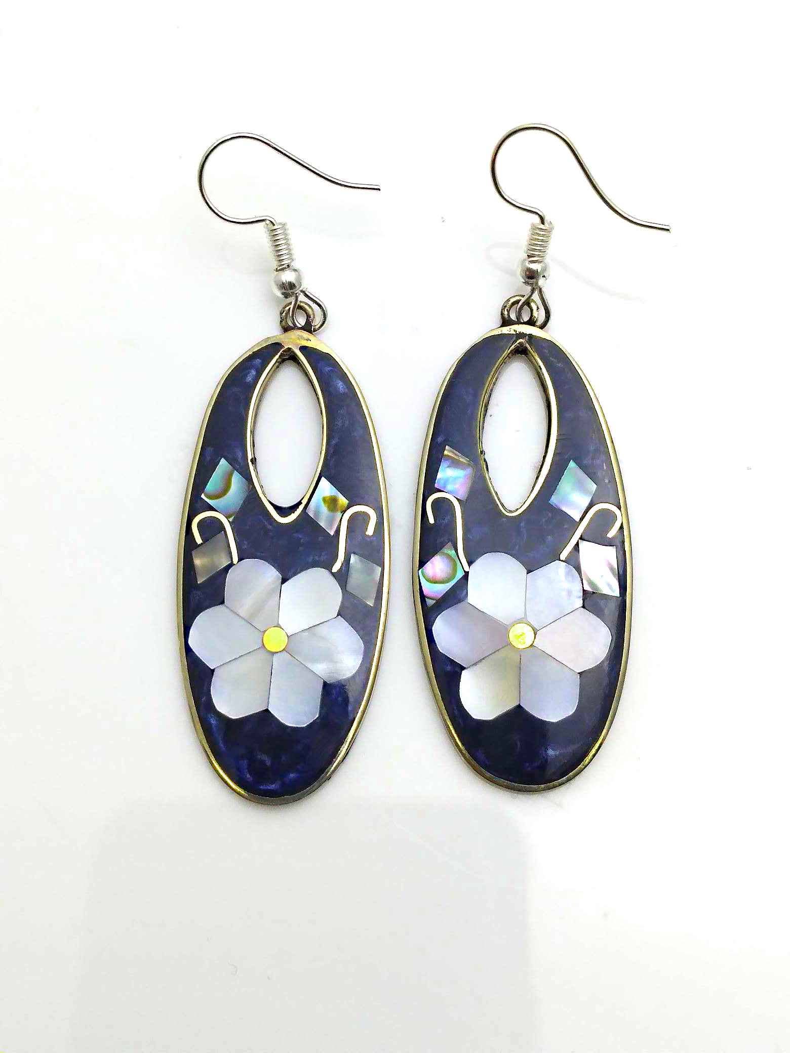 Widest Variety of Mexican Mosaic Inlaid Handcrafted Earrings