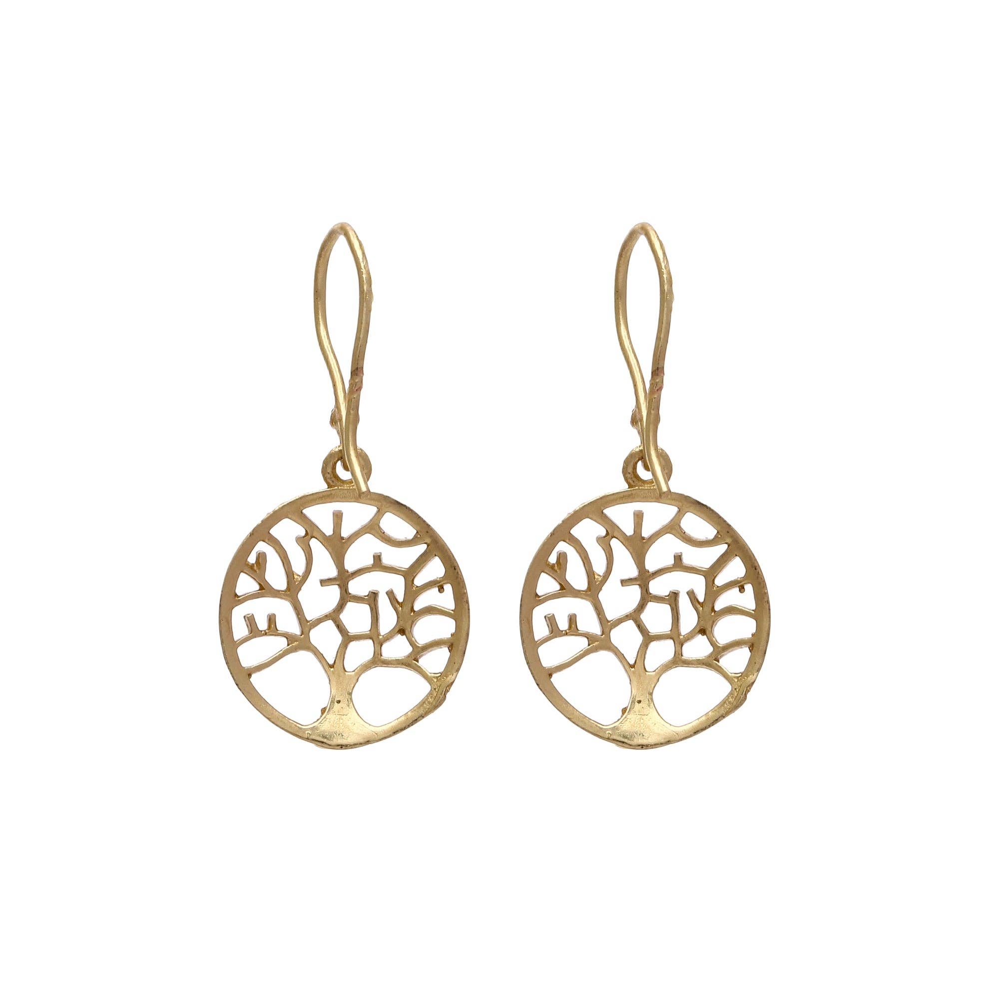 Tree of Life Earrings: Silver