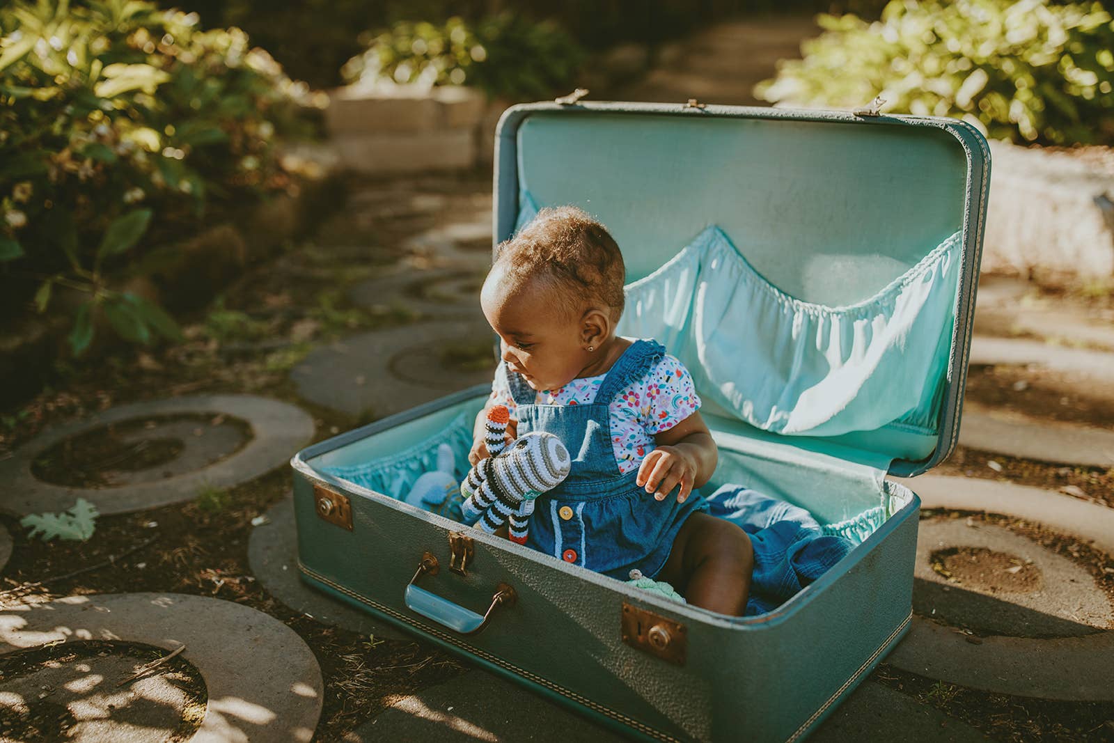 Plush Ocean Toy -  Black and White Octopus