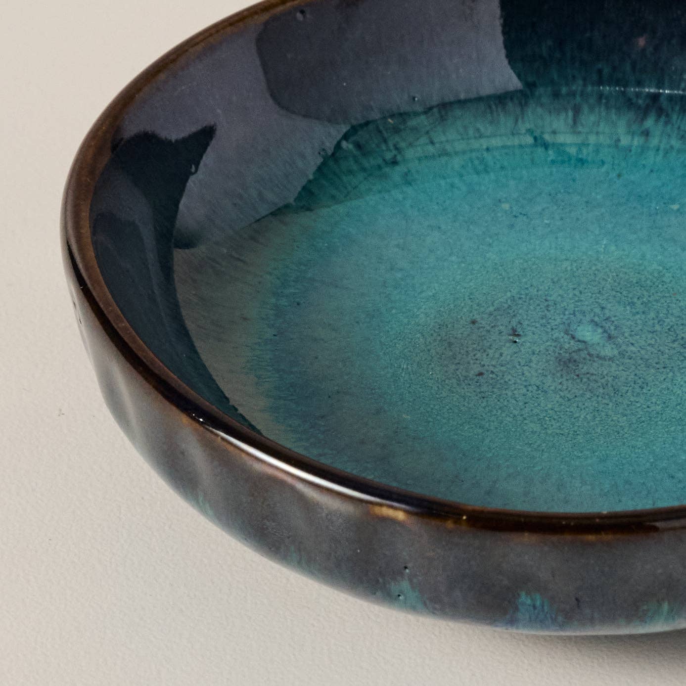 Tron Drip Glaze Olive Oil Dish