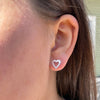 Open Heart Sterling Silver Posts