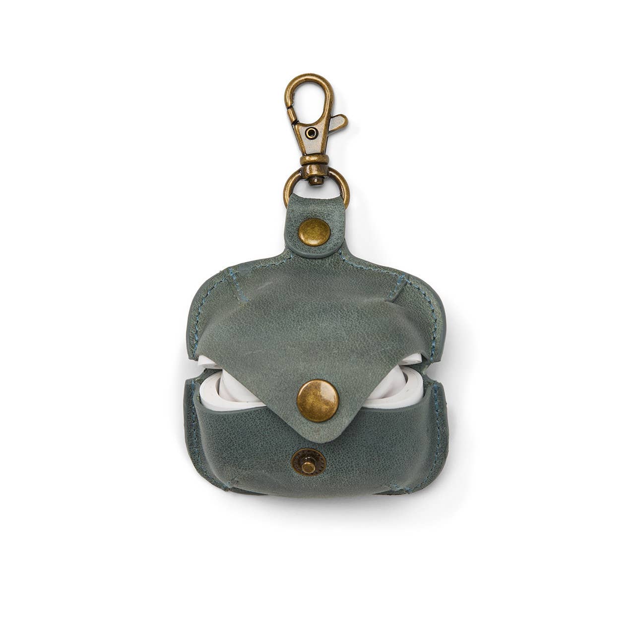 Mist Leather Earbud Case