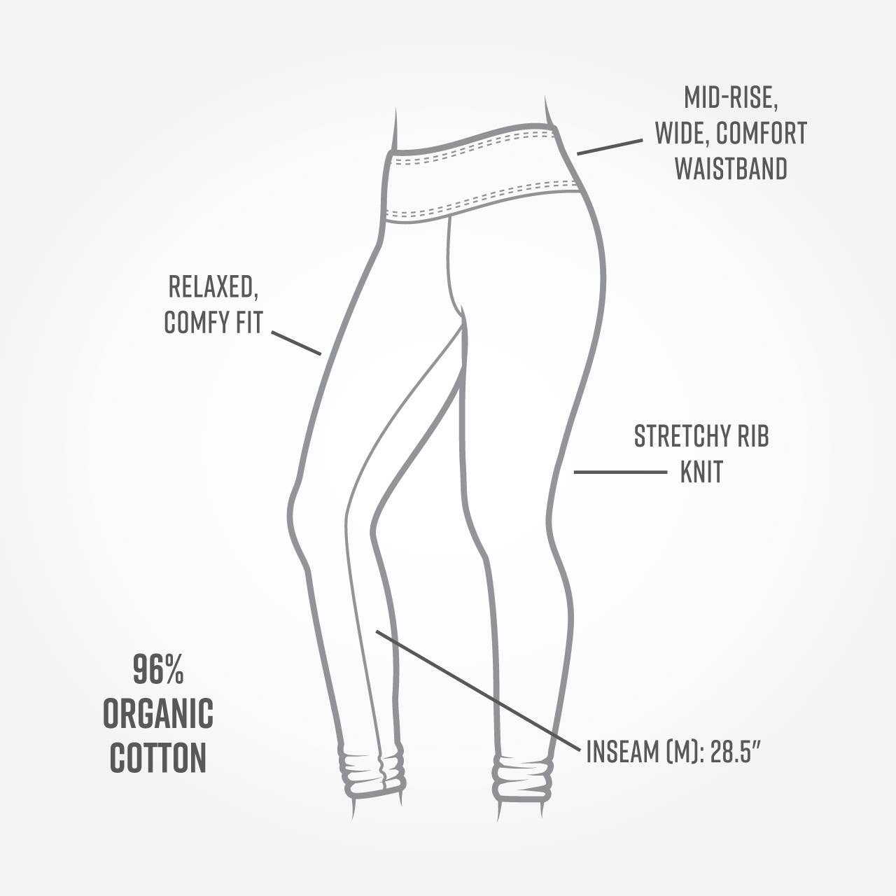 Organic Cotton Ribbed Leggings