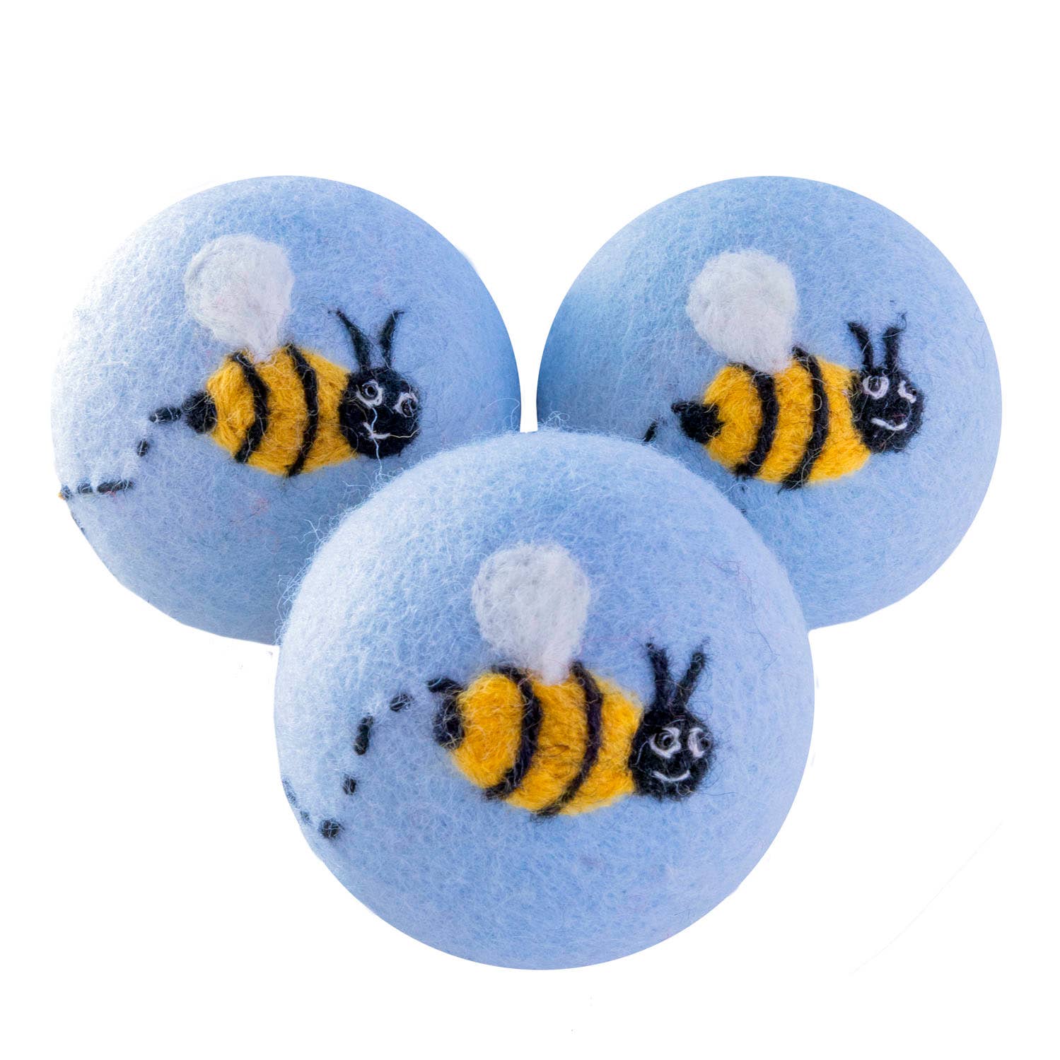 Dryer Balls: Busy Bee, Set Of 3