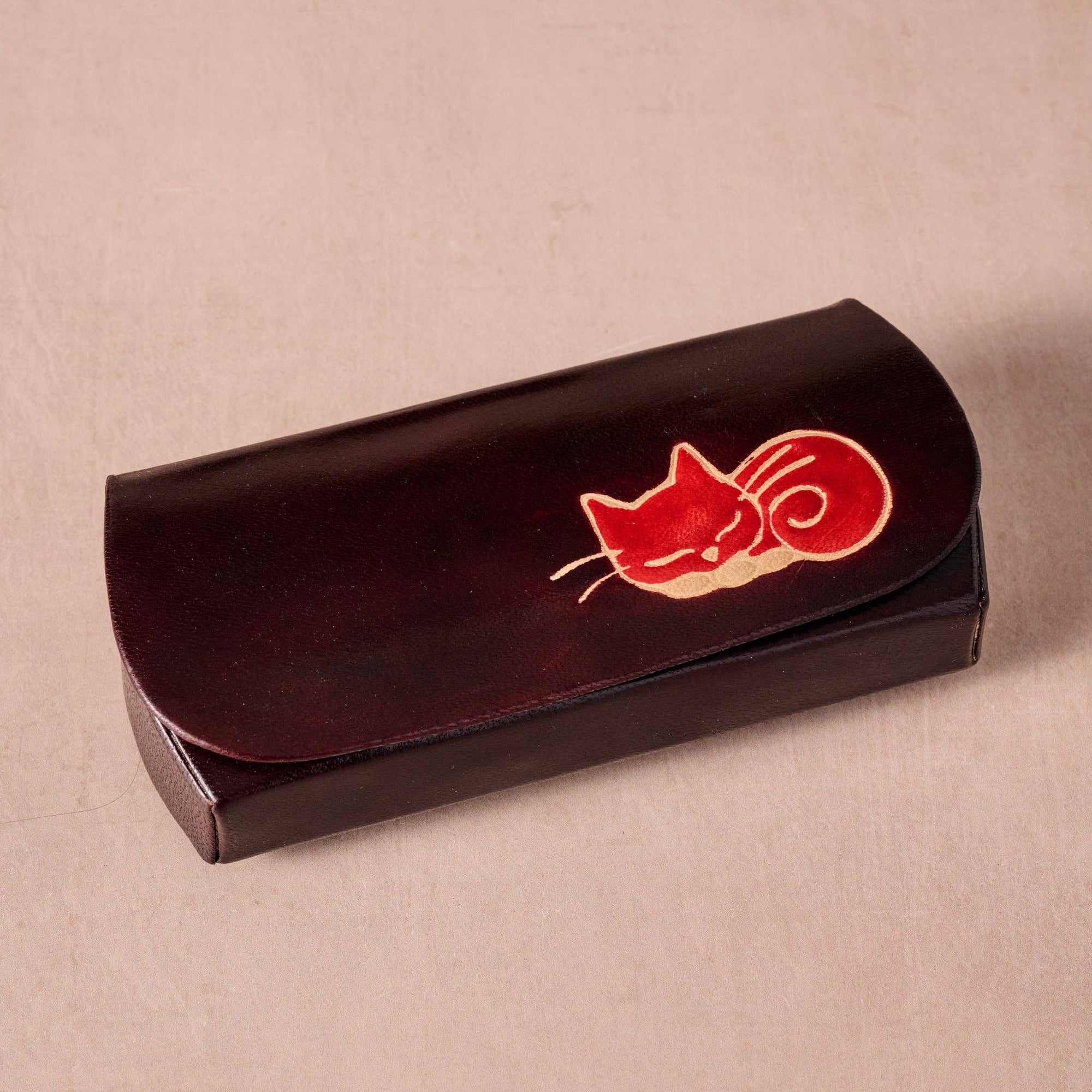 Kittee Leather Eyeglass Case