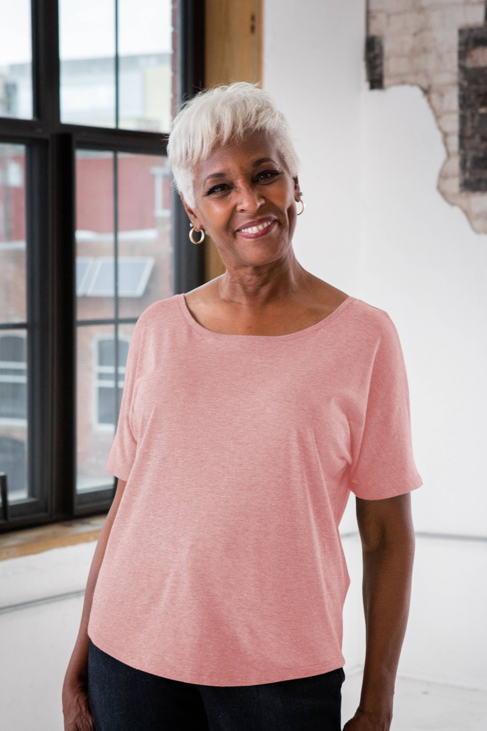 Ladies Flowy Triblend Tee