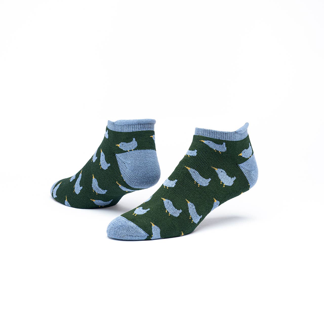 Organic Cotton Tab Footie Socks - Pattern