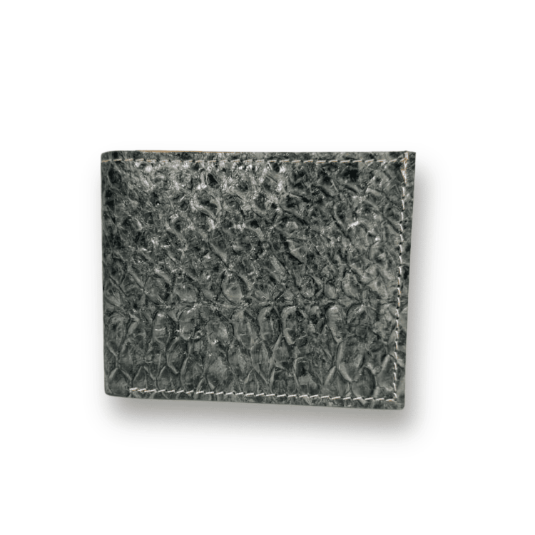 Men's Bifold Fish Wallets, Handmade Fish Skin Leather Wallet