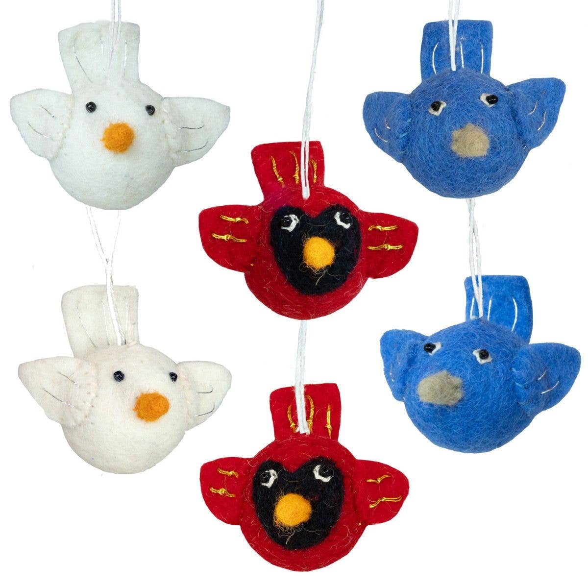 Baby Birds Ornament Set