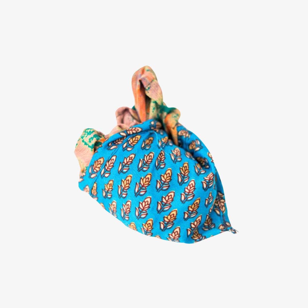 Hand Crafted Recycled Silk Sari Stuffable Tote Shopping Bag