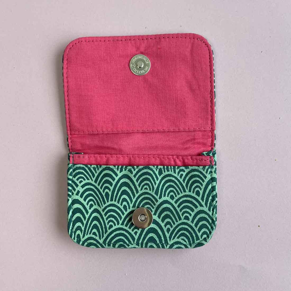 Cotton Card Holder - Funky Retro Prints - Mini Wallet