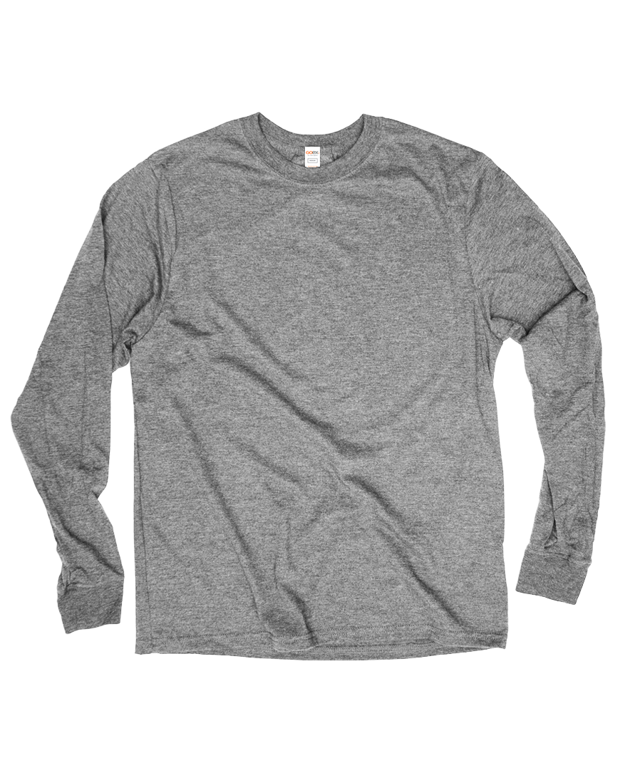 Unisex Triblend Long Sleeve Tee wander charcoal