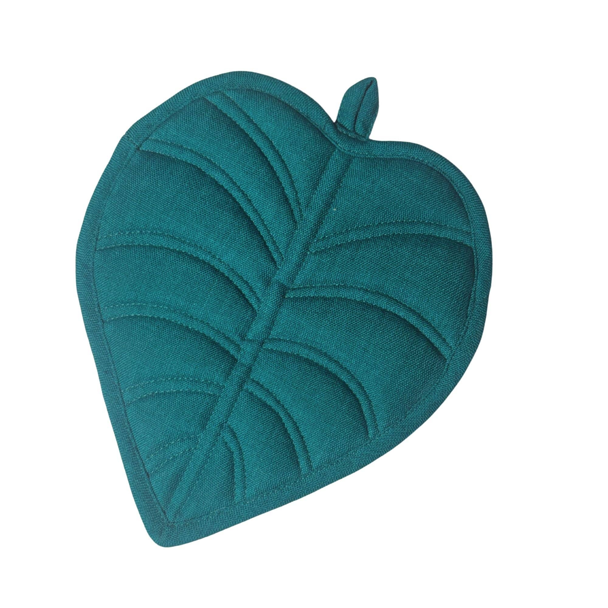 Jade Garden Leaf Potholder - Frida-Inspired Kitchen Decor