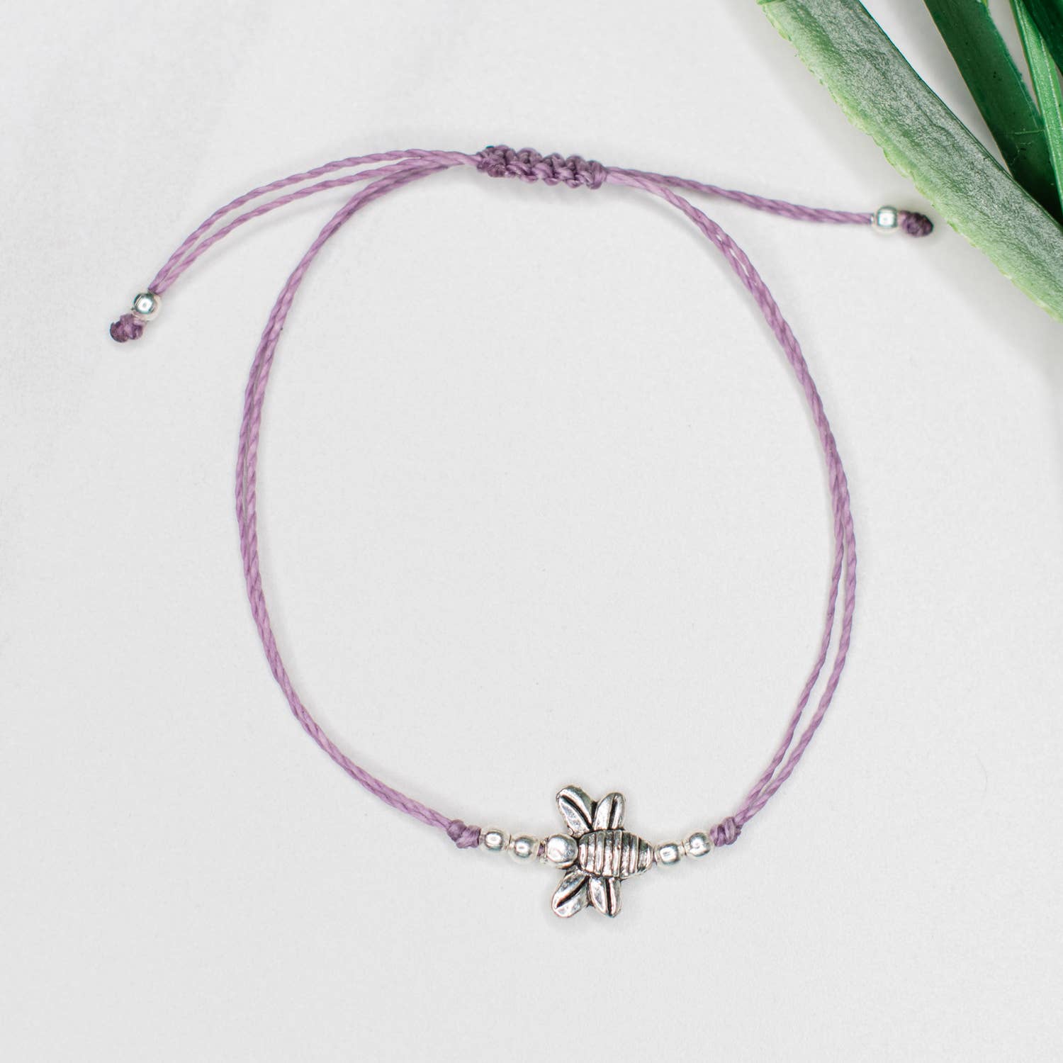 Bee String Charm Bracelet