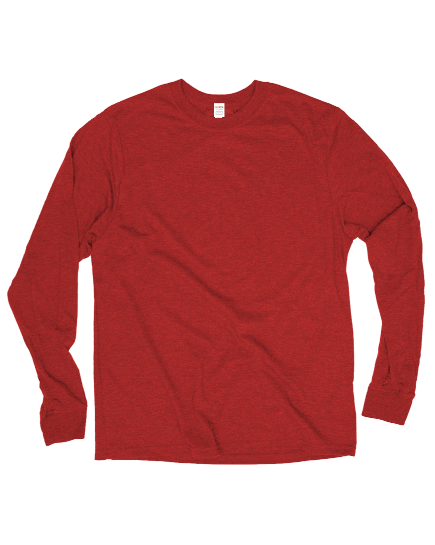 Unisex Triblend Long Sleeve Tee wander charcoal