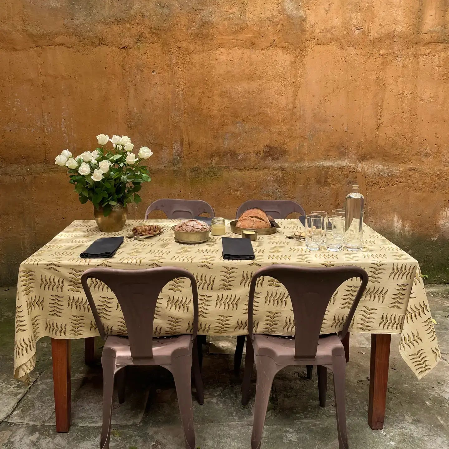 Neem Stem Tablecloth Handmade Fair-Trade