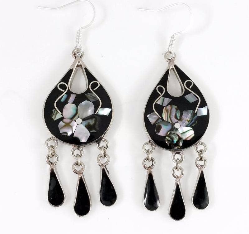 Widest Variety of Mexican Mosaic Inlaid Handcrafted Earrings