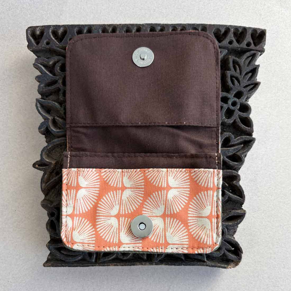 Cotton Card Holder - Funky Retro Prints - Mini Wallet